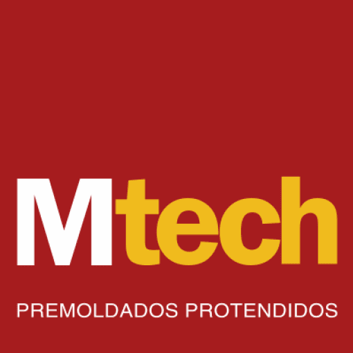Logo da Mtech Premoldados, empresa de estruturas pré-fabricadas em concreto armado e protendido