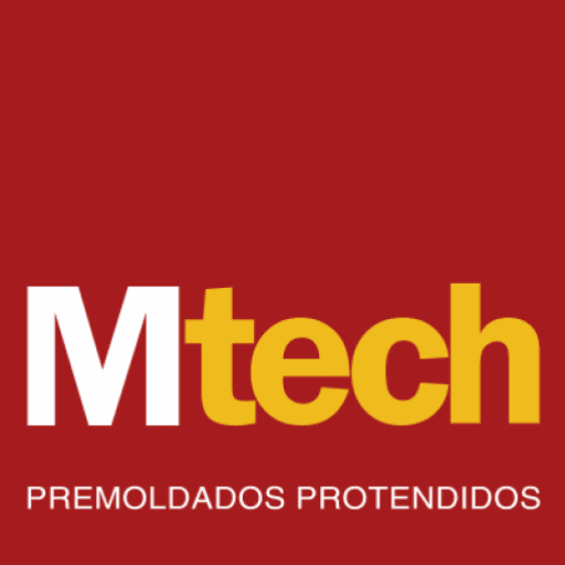 Logo da Mtech Premoldados, empresa de estruturas pré-fabricadas em concreto armado e protendido QUE FAZ ESTRUTURA PRÉ-FABRICADA/ PREMOLDADA